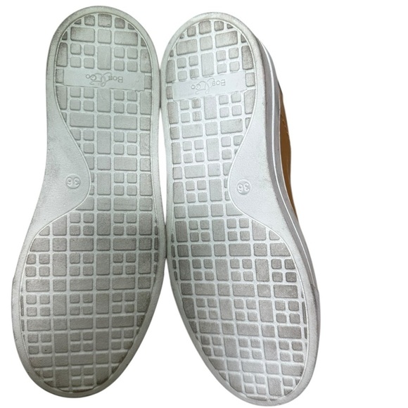 Bos. & Co. MONA OCHRE/BLACK ELASTICATED SHOES Size 5.5 - Picture 6 of 6